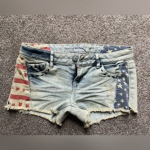 Vanilla Star patriotic denim shorts | size 1 juniors